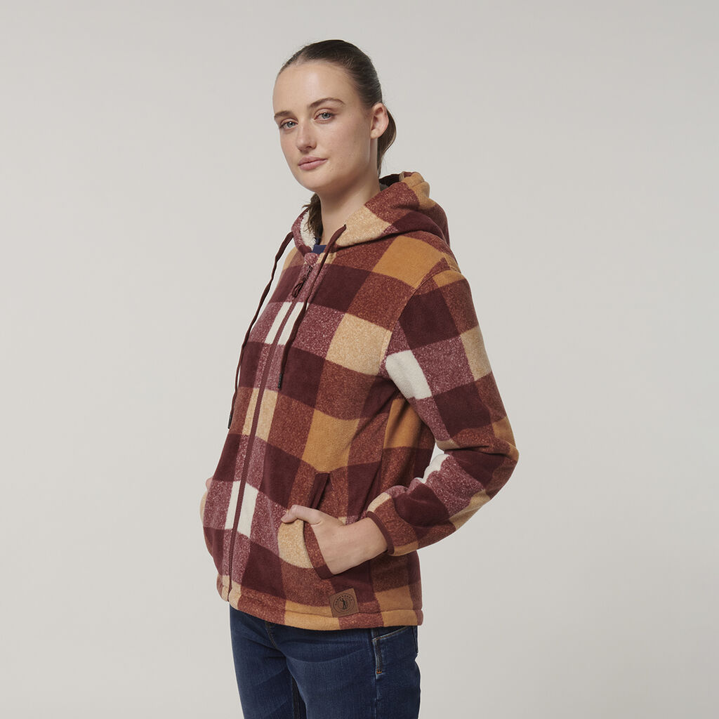 Hard Yakka Womens Check Zoodie (Y08522)