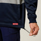 Hard Yakka Hi-Vis 2 Tone 1/4 Zip Brushed Taped Fleece Jumper (Y19270)