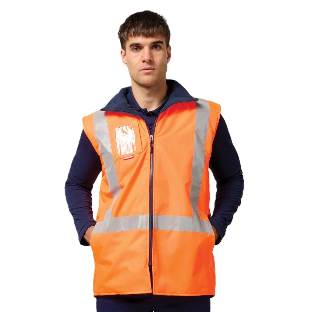 Hard Yakka Hi-Vis Taped All Weather Fleece Vest (Y21480)