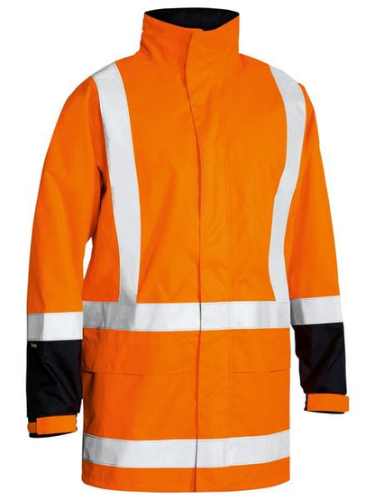 Bisley Taped Hi Vis Rain Shell Jacket-(BJ6967T)