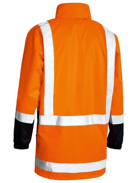 Bisley Taped Hi Vis Rain Shell Jacket-(BJ6967T)