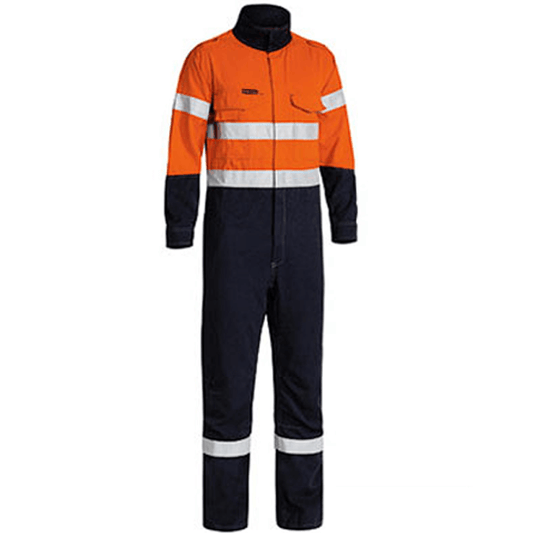 Bisley Tencate TecasafeÂ® Plus Taped 2 Tone Hi Vis Engineered FR Vented Coverall-(BC8086T)