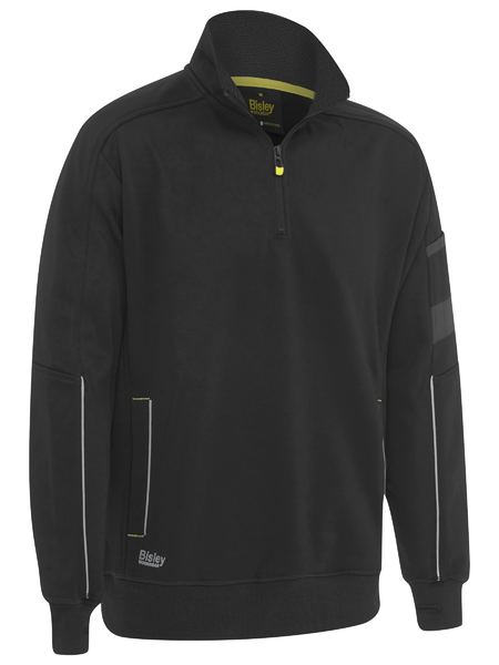 Bisley Work Fleece 1/4 Zip Pullover With Sherpa Lining (BK6924)