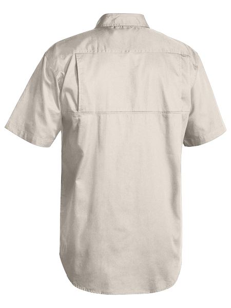 Bisley Cool Lightweight Drill Shirt - Short Sleeve-(BS1893)