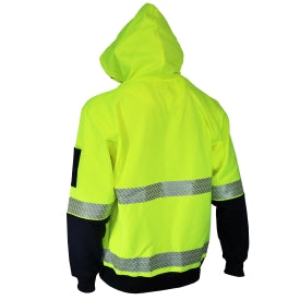 DNC Hivis Segmented Tape Full Zip Hoodie (3530)