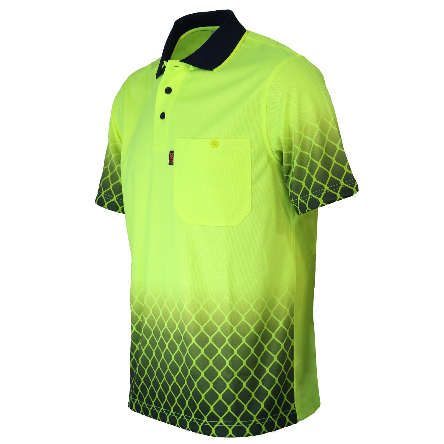 DNC HiVis Sublimated Metal Mesh Polo (3551)