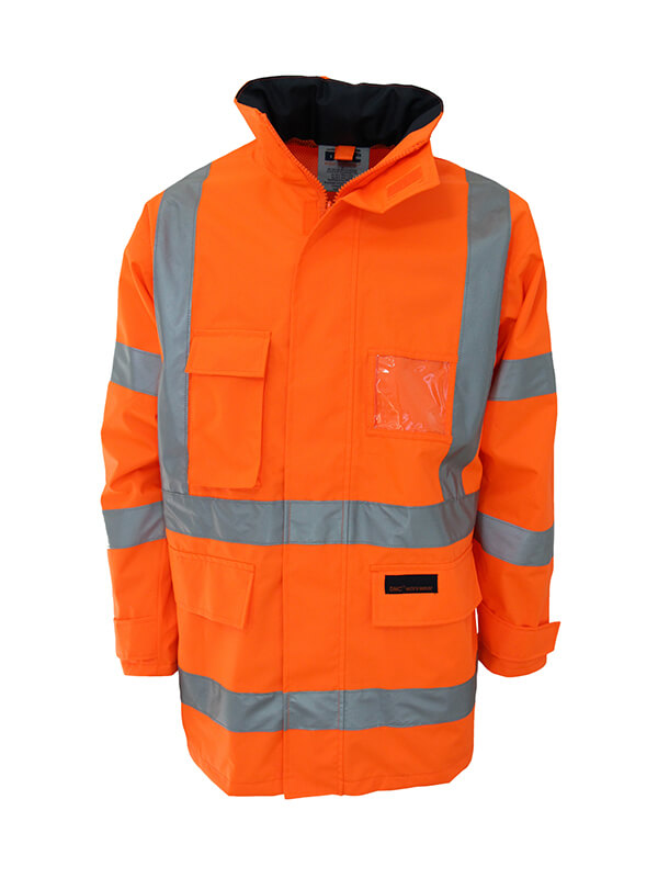 Dnc HiVis Breathable Rain Jacket Biomotion tape (3571)