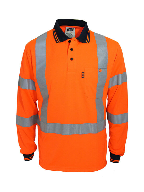 DNC Hi Vis "X' Back & Bio-Motion Taped Polo (3710)