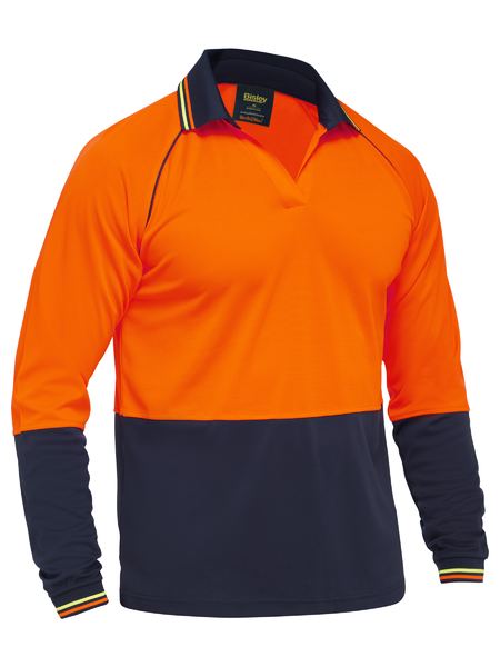 Bisley Two Tone Hi Vis Long Sleeve Polo (BK6440)