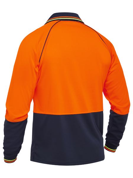 Bisley Two Tone Hi Vis Long Sleeve Polo (BK6440)