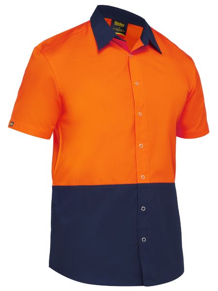 Bisley Two Tone Hi VIS Short Sleeve Shirt (BS1442)