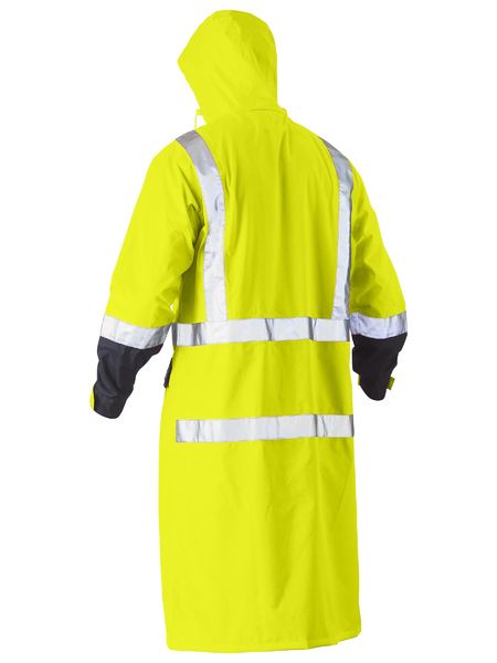 Bisley Taped Hi Vis Long Rain Coat - (BJ6961T)