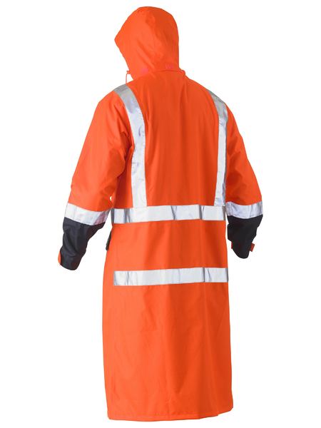 Bisley Taped Hi Vis Long Rain Coat - (BJ6961T)