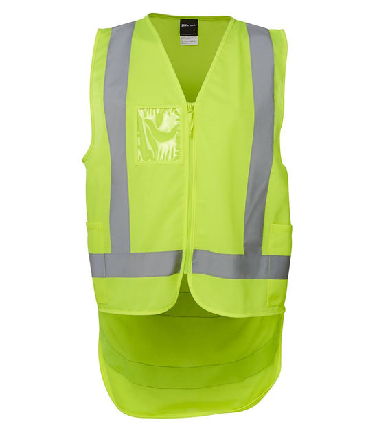 JB's Hi Vis Zip Drop Tail (D+N) Vest (6DNDV)