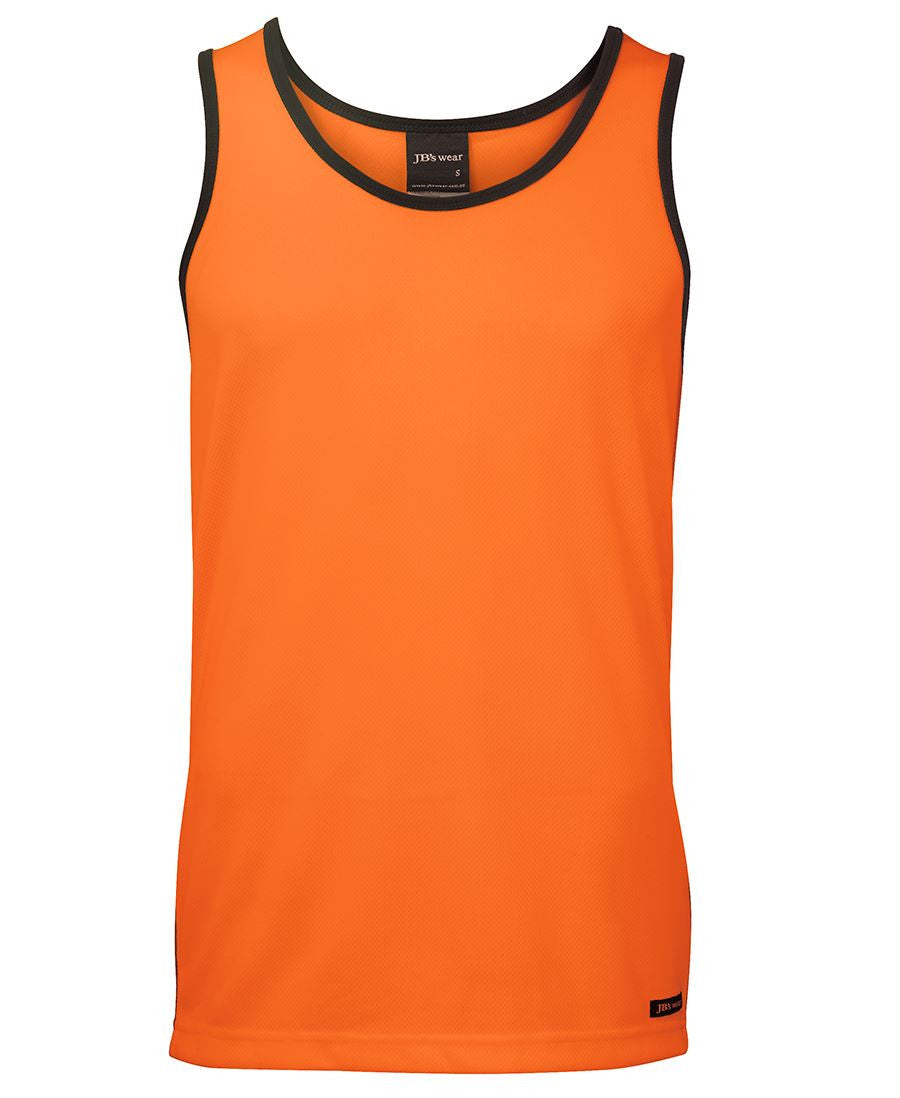 JB's Hi Vis Contrast Singlet - Adults (6HCS4)