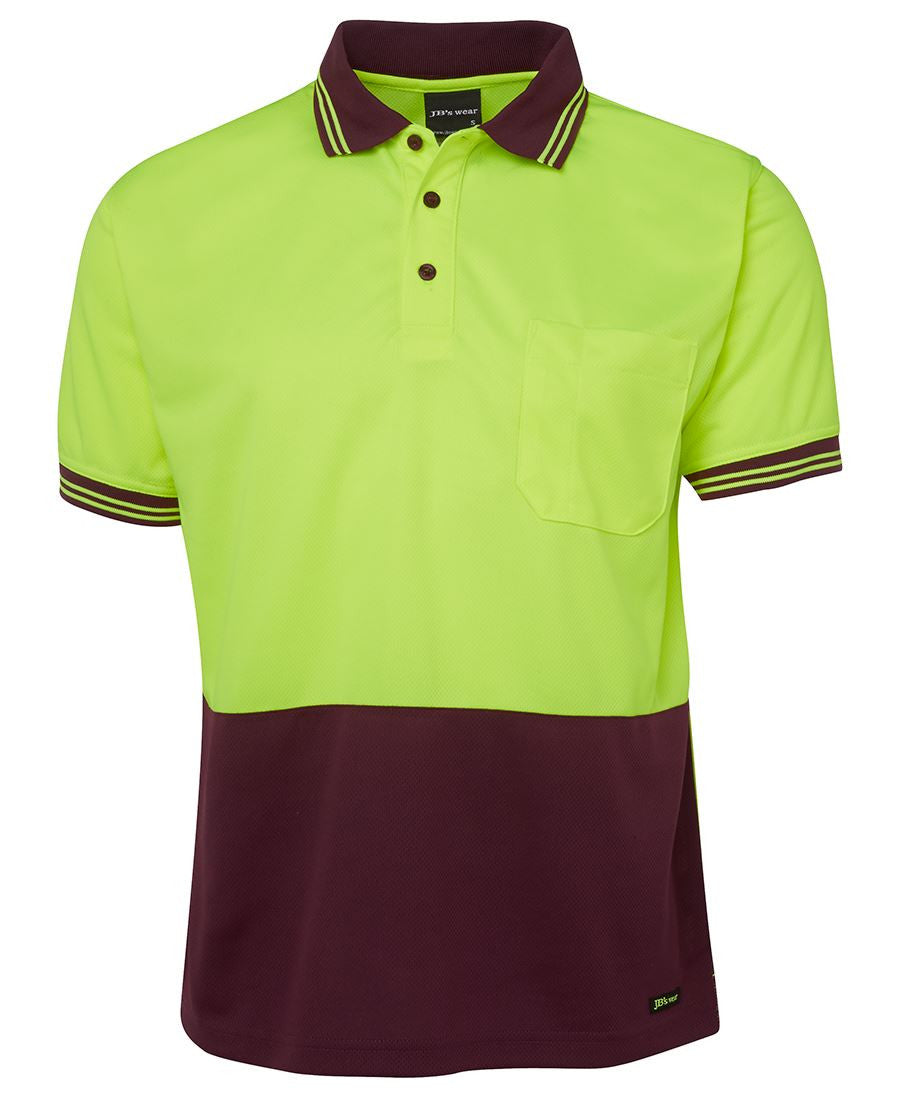 Jb's Hi Vis Short Sleeve Traditional Polo - Adults (6HVPS)