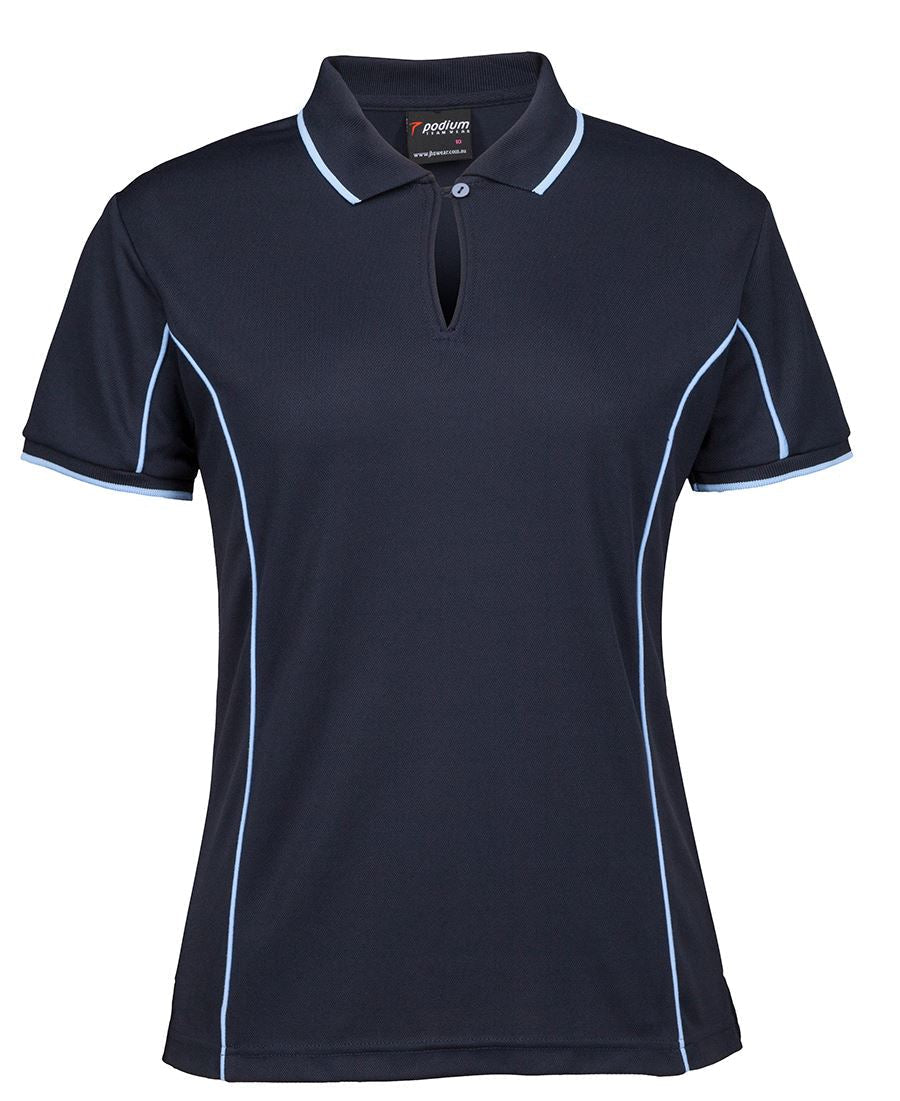 JB's Podium Ladies Piping Polo  (3rd  4 colour)-(7LPI)