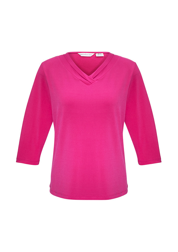 Biz Collection Ladies Lana 3/4 Sleeve Top-(K819LT)