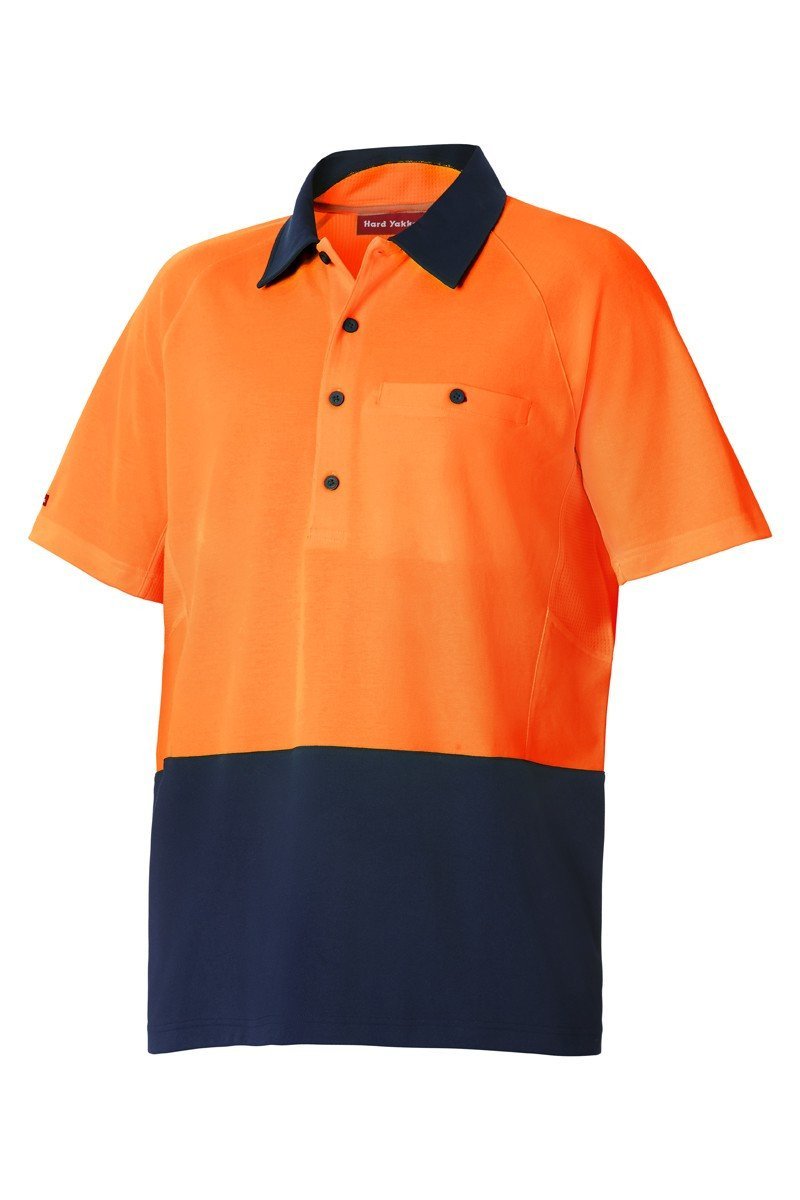 Hard Yakka Koolgear Hi-Visibility Two Tone Ventilated Polo (Y11396)