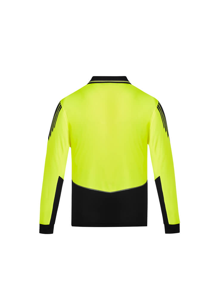 Syzmik Mens Hi Vis Flux L/S Polo (ZH310)