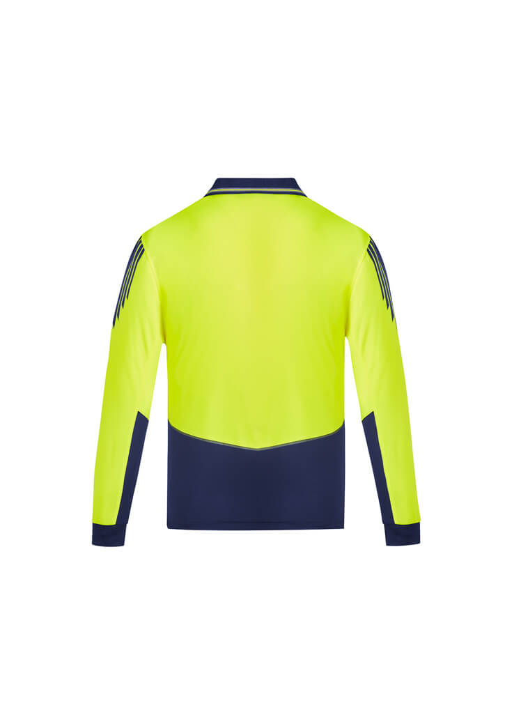 Syzmik Mens Hi Vis Flux L/S Polo (ZH310)