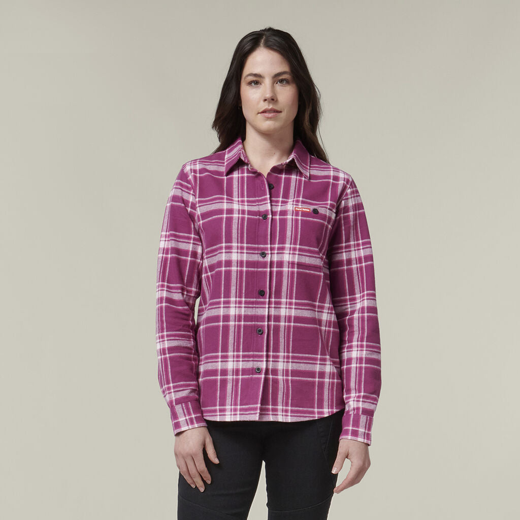 Hard Yakka Women's Check Flannie (Y08744)