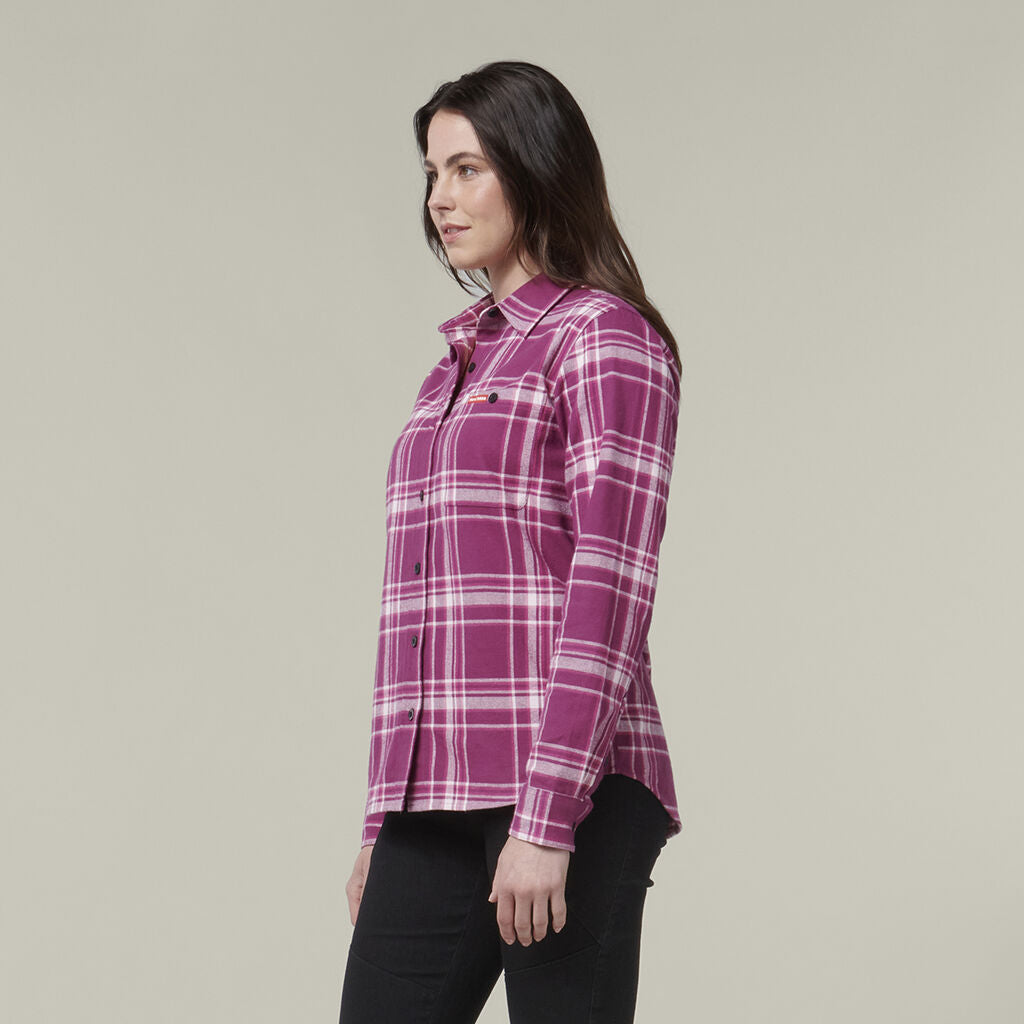 Hard Yakka Women's Check Flannie (Y08744)