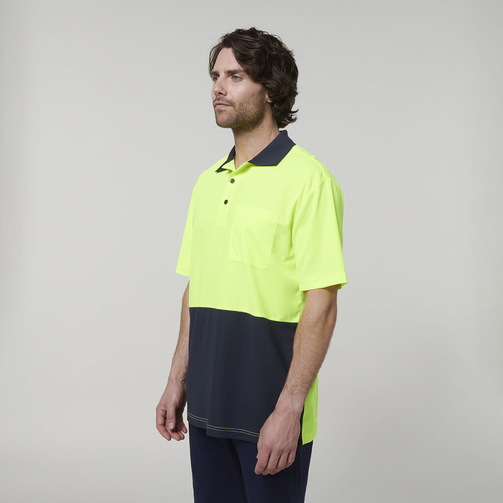 Hard Yakka Men's Short Sleeve Hi Vis Polo (Y19616)