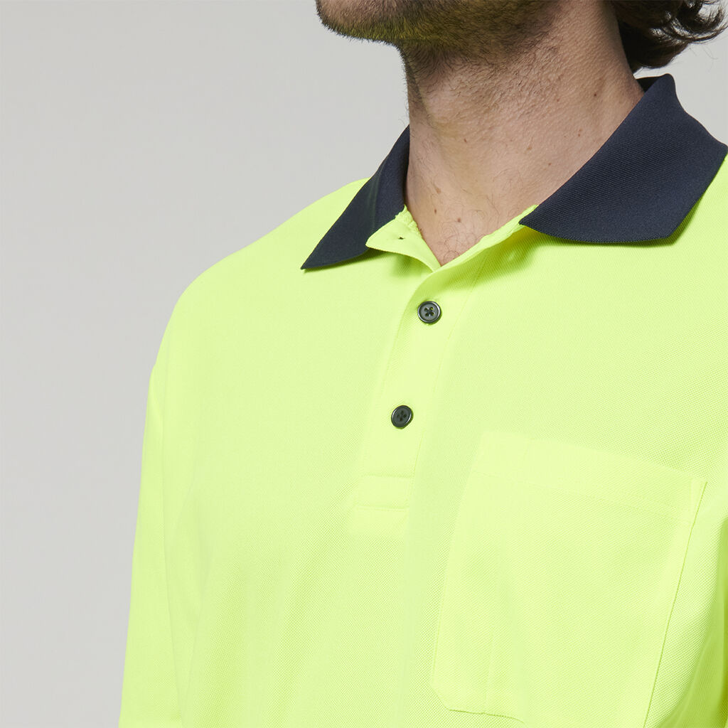 Hard Yakka Men's Short Sleeve Hi Vis Polo (Y19616)