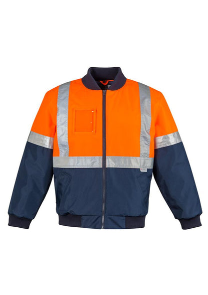 Syzmik Mens Hi Vis Quilted Flying Jacket (ZJ351)